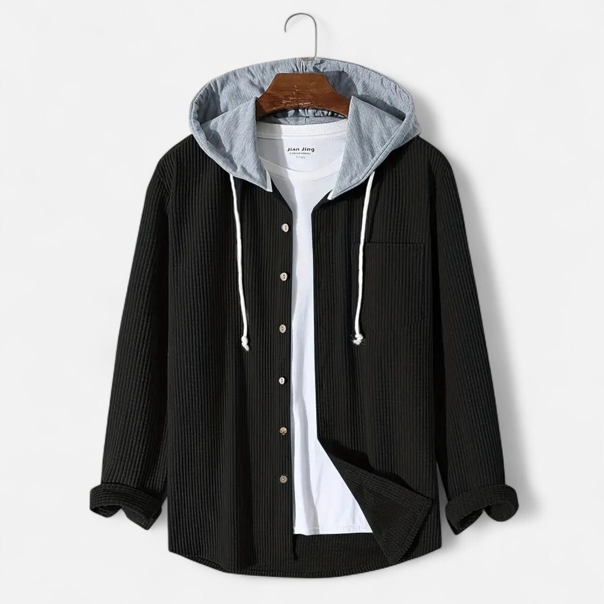 Old Fortune | Heren jack met capuchon – corduroy klassieker herfst/winter