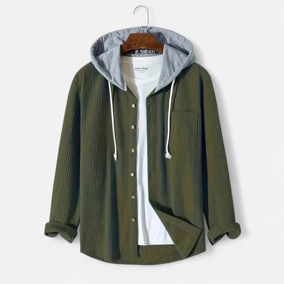 Old Fortune | Heren jack met capuchon – corduroy klassieker herfst/winter