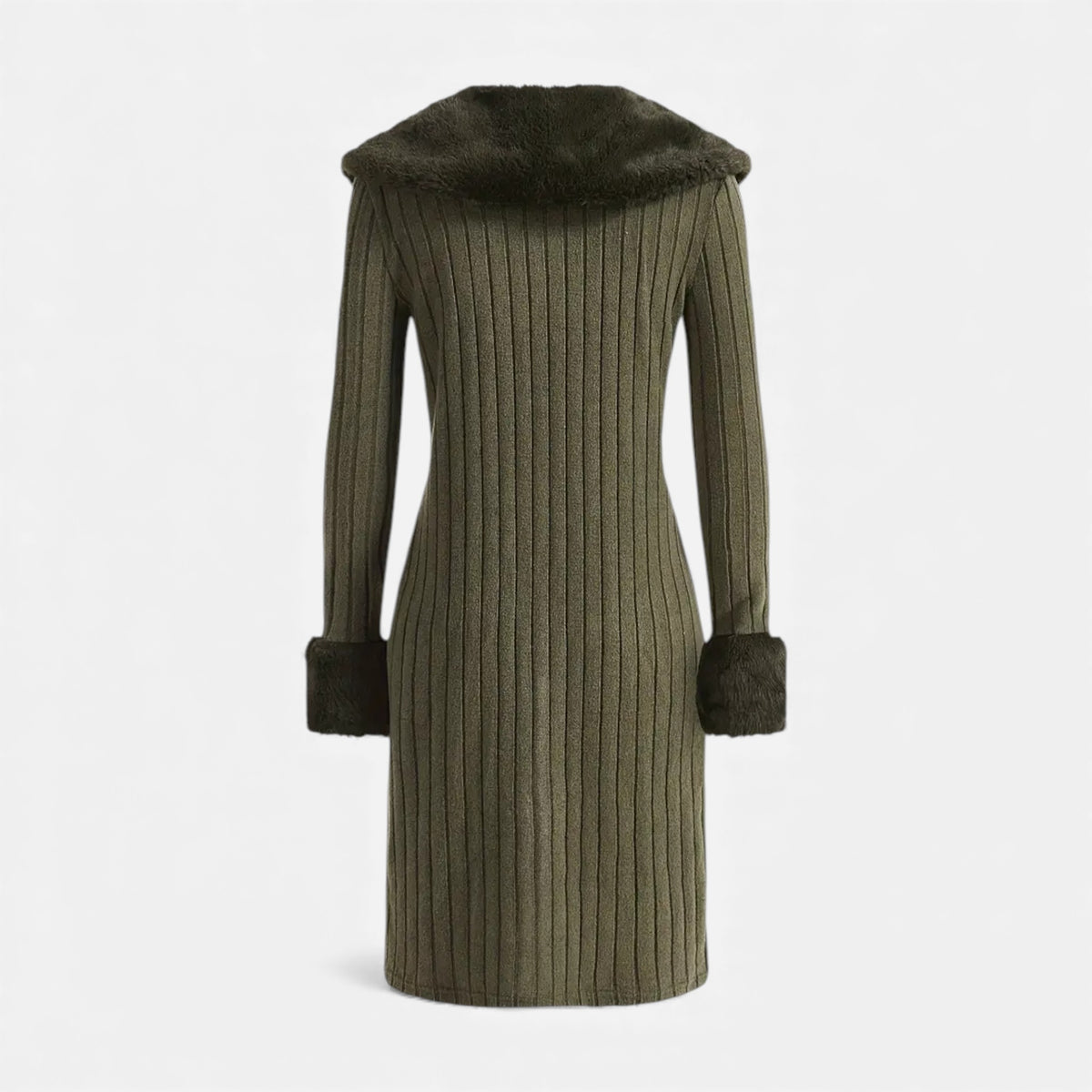 Old Fortune | Dames geribbelde cardigan met sluiting