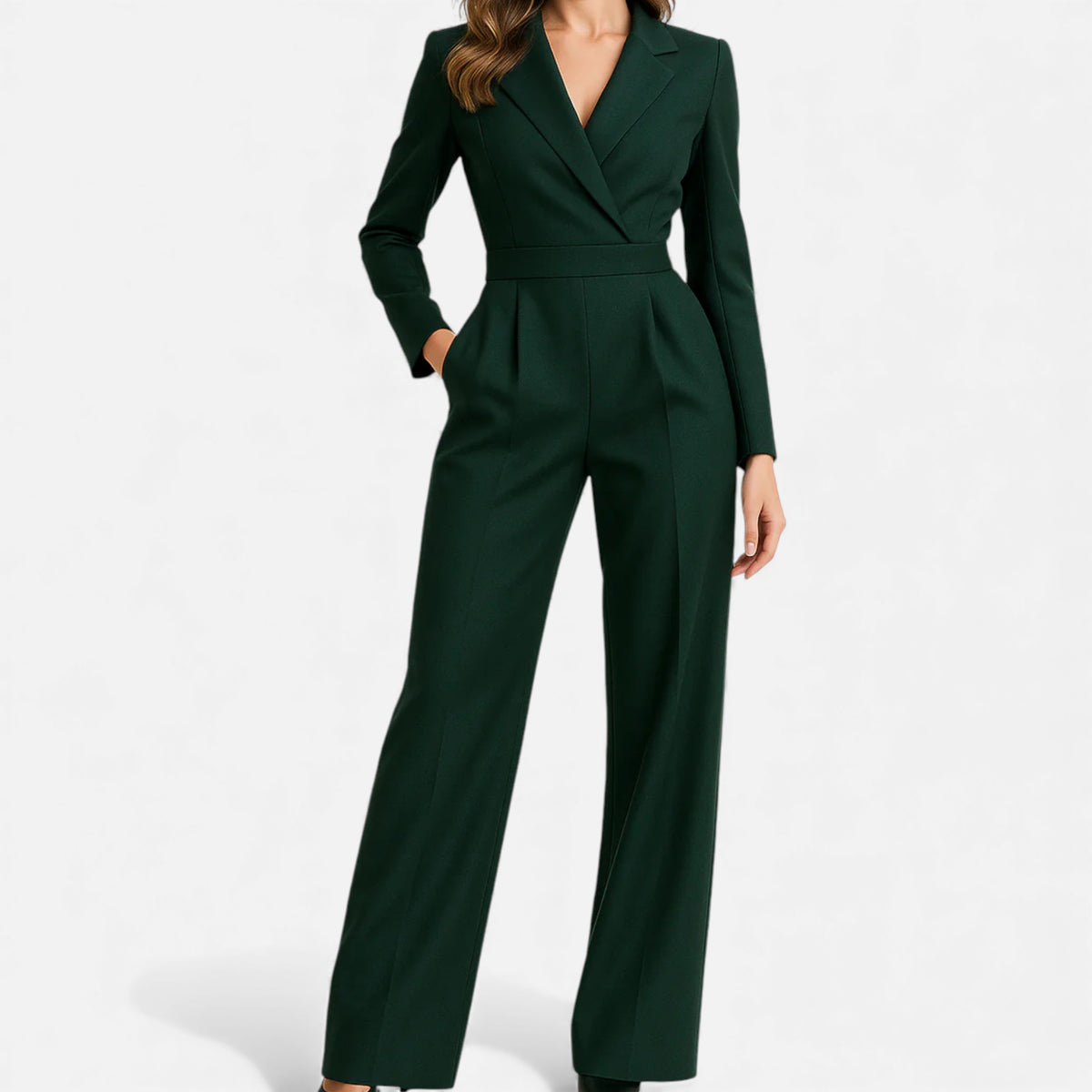 Old Fortune | Dames jumpsuit met diepe V-hals