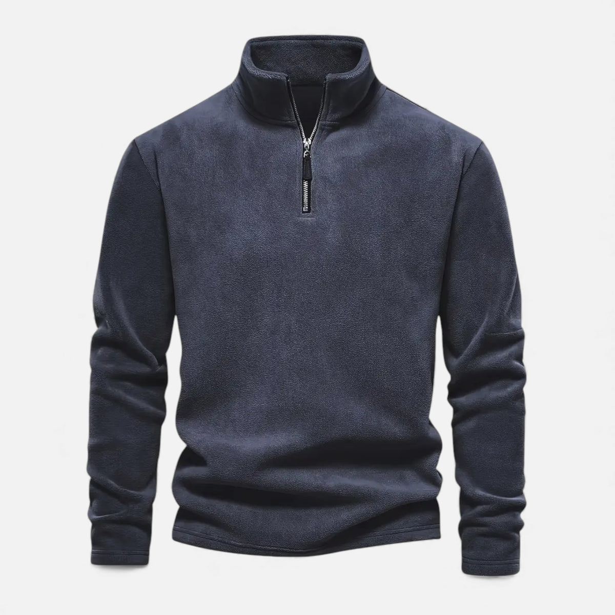 Old Fortune | Heren fleece trui met halve rits