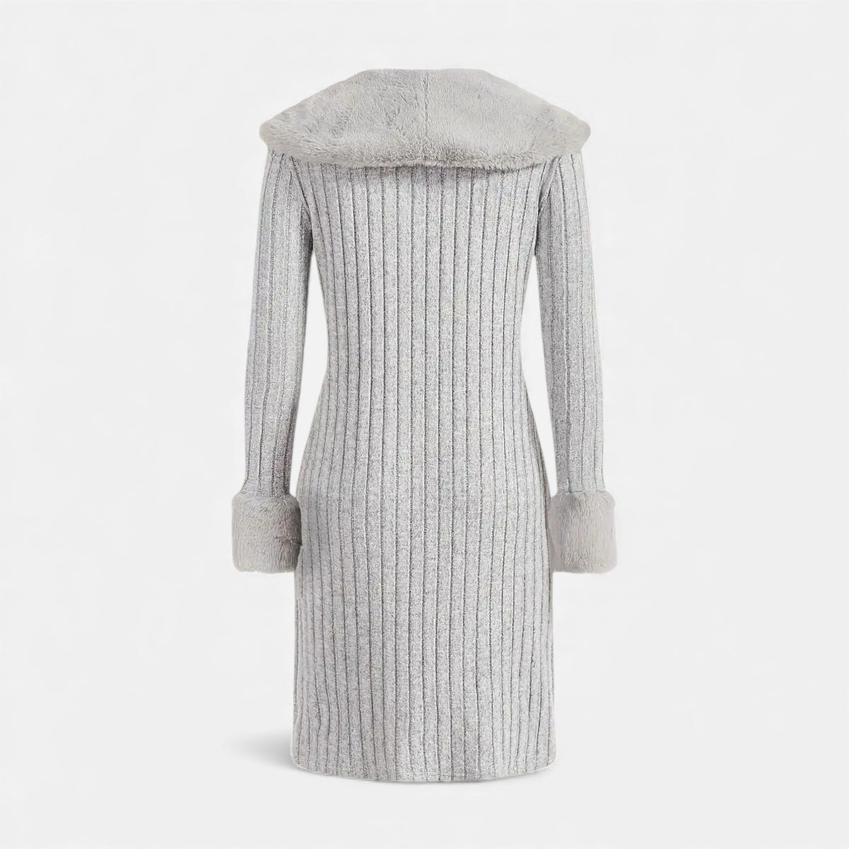 Old Fortune | Dames geribbelde cardigan met sluiting