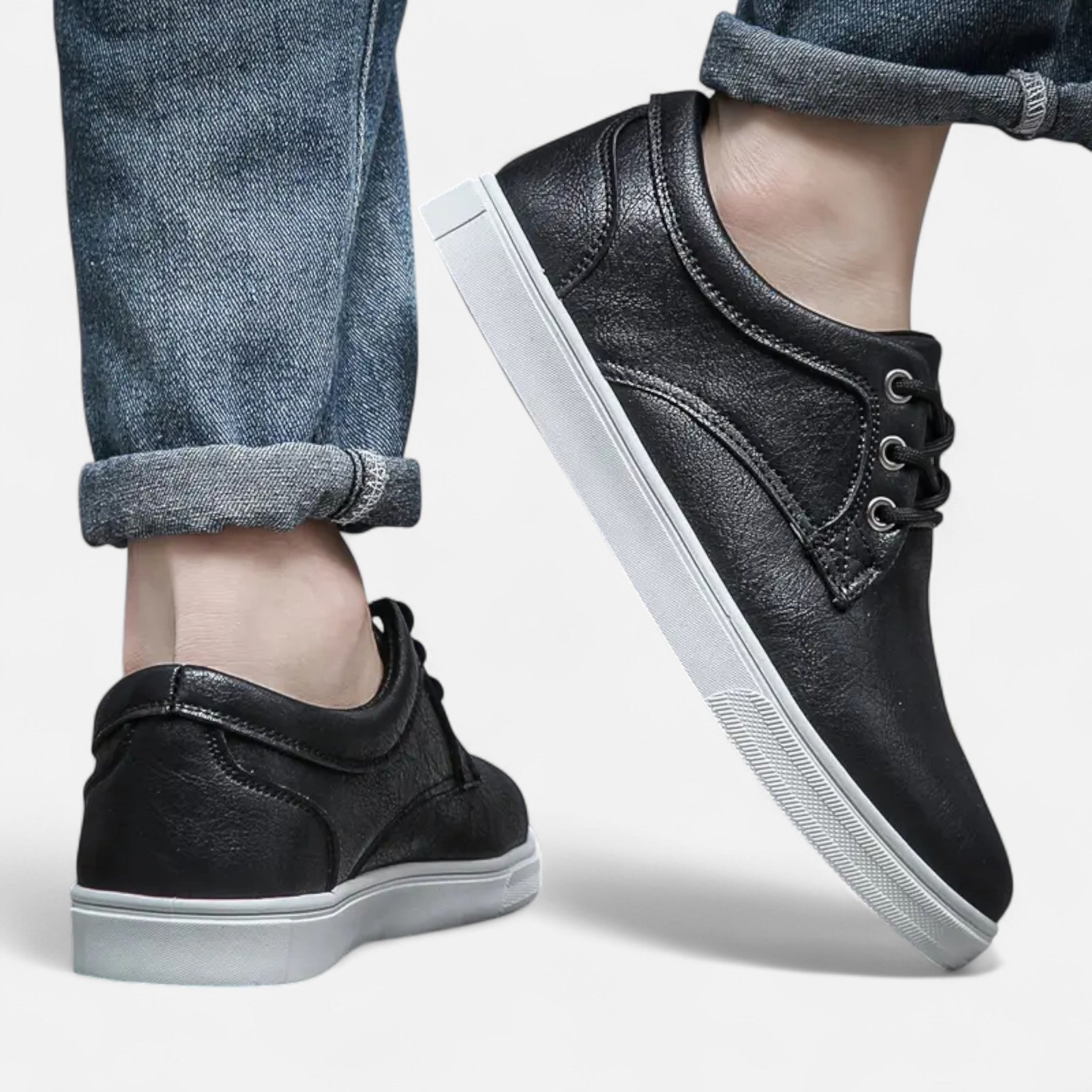 Old Fortune | Herren-Skate-Schuhe – Rutschfeste geschnürte Sneaker  