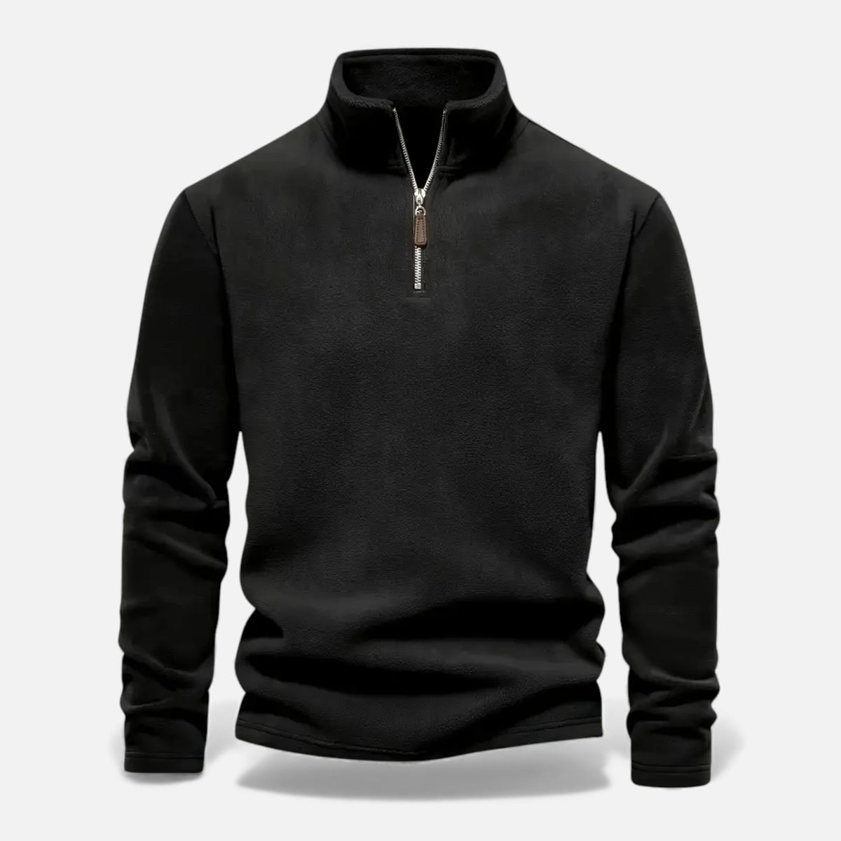Old Fortune | Heren fleece trui met halve rits