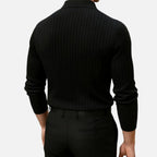Old Fortune | Heren gebreid overhemd – gestreept slim fit
