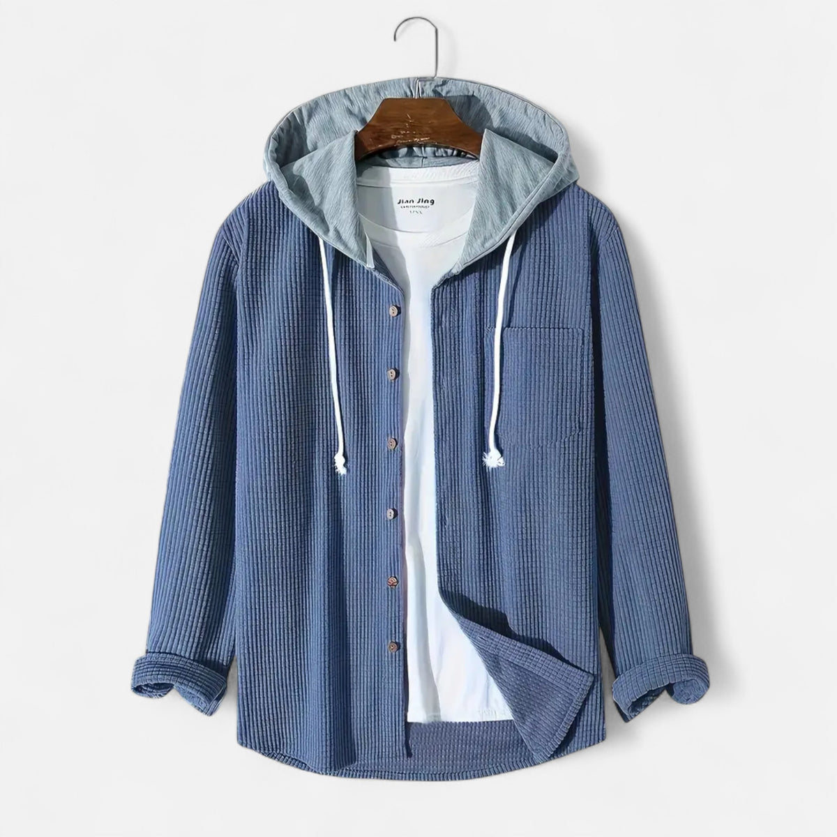 Old Fortune | Heren jack met capuchon – corduroy klassieker herfst/winter