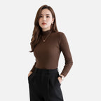 Old Fortune | Elegante slim fit trui met hoge kraag