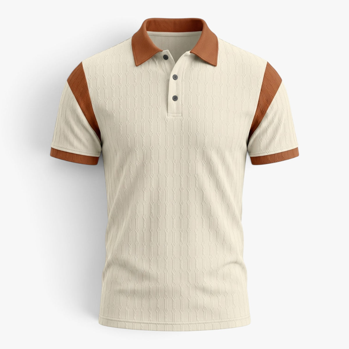 Old Fortune | Men's Polo Shirt with Contrasting Panels