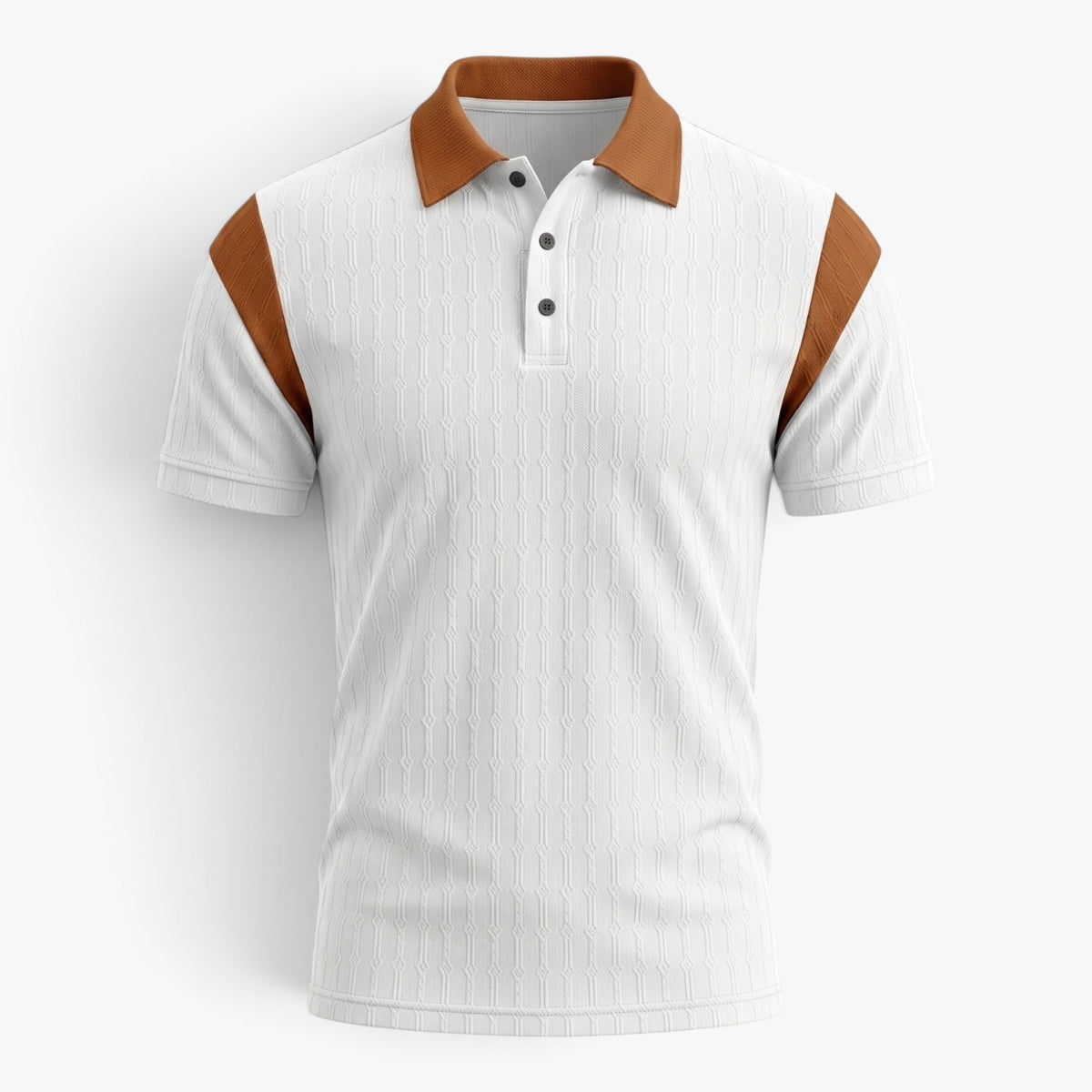 Old Fortune | Men's Polo Shirt with Contrasting Panels