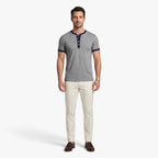 Old Fortune | Herren-Henleyshirt mit kontrastierender Verarbeitung