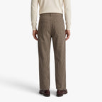 Old Fortune | Men's wide-leg ribbed denim pants