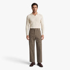 Old Fortune | Men's wide-leg ribbed denim pants