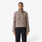 Old Fortune | Short houndstooth jacket with a double-breasted fastening