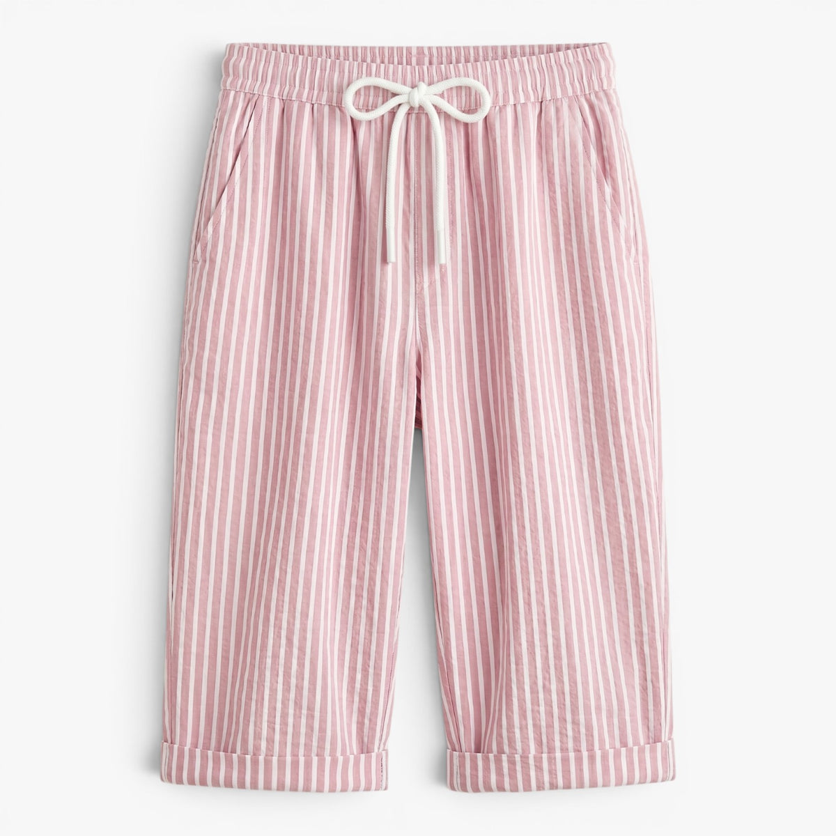 Old Fortune | Women's Striped Bermuda Shorts with a Relaxed Fit