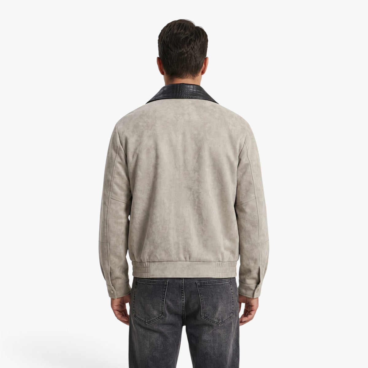 Old Fortune | Herren-Freizeitjacke mit kontrastierendem Kragen