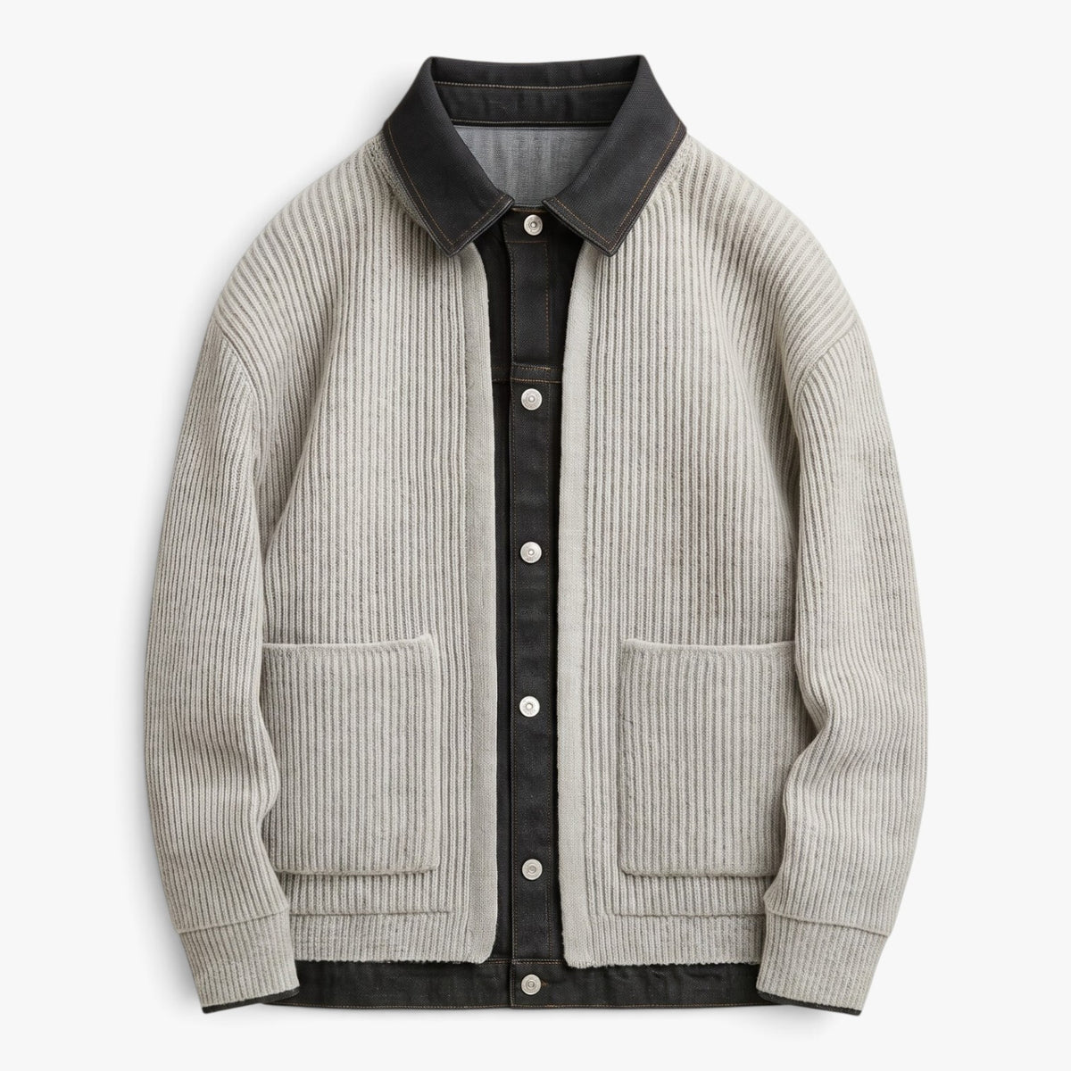 Old Fortune | Herren-Strickjacke mit Kragen