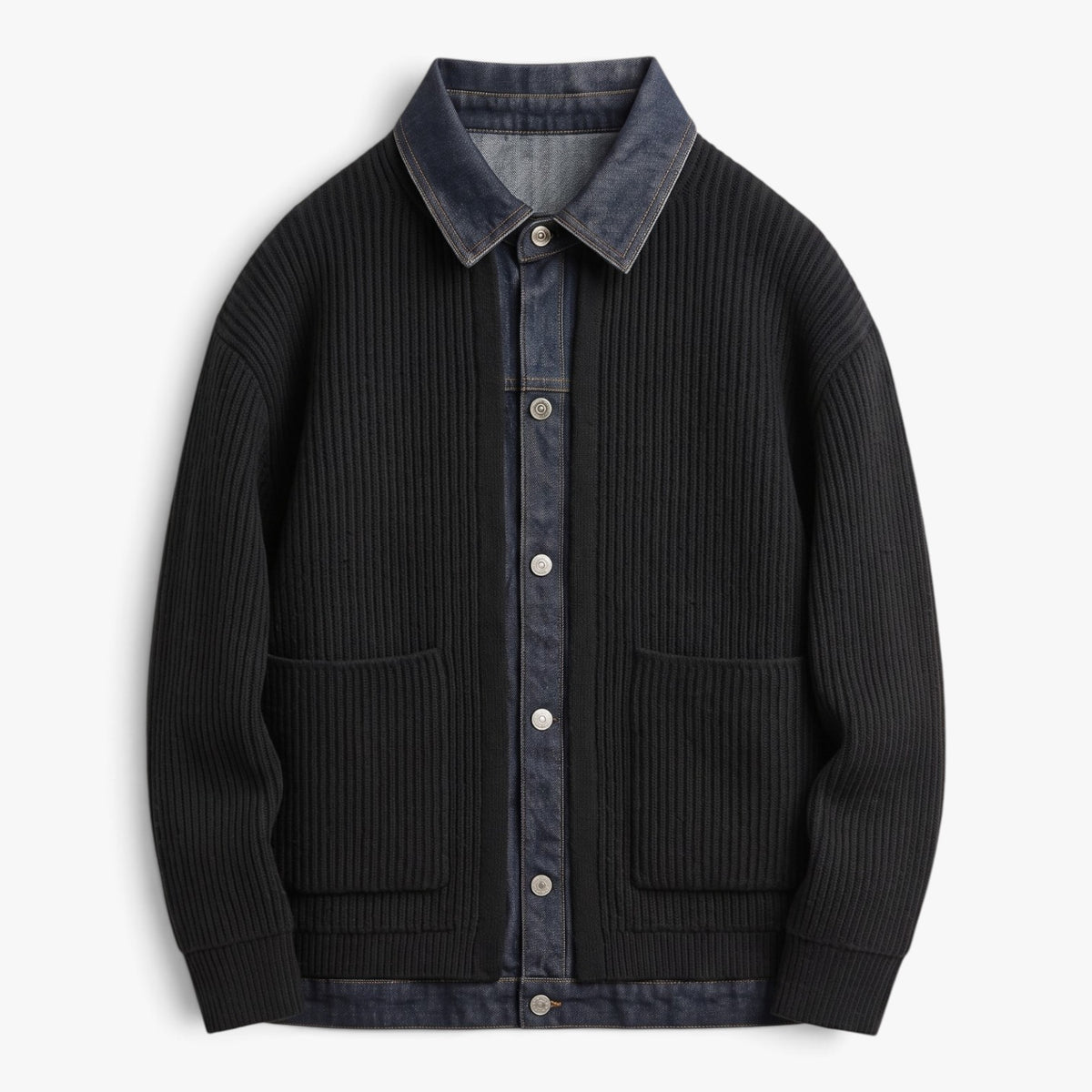 Old Fortune | Herren-Strickjacke mit Kragen
