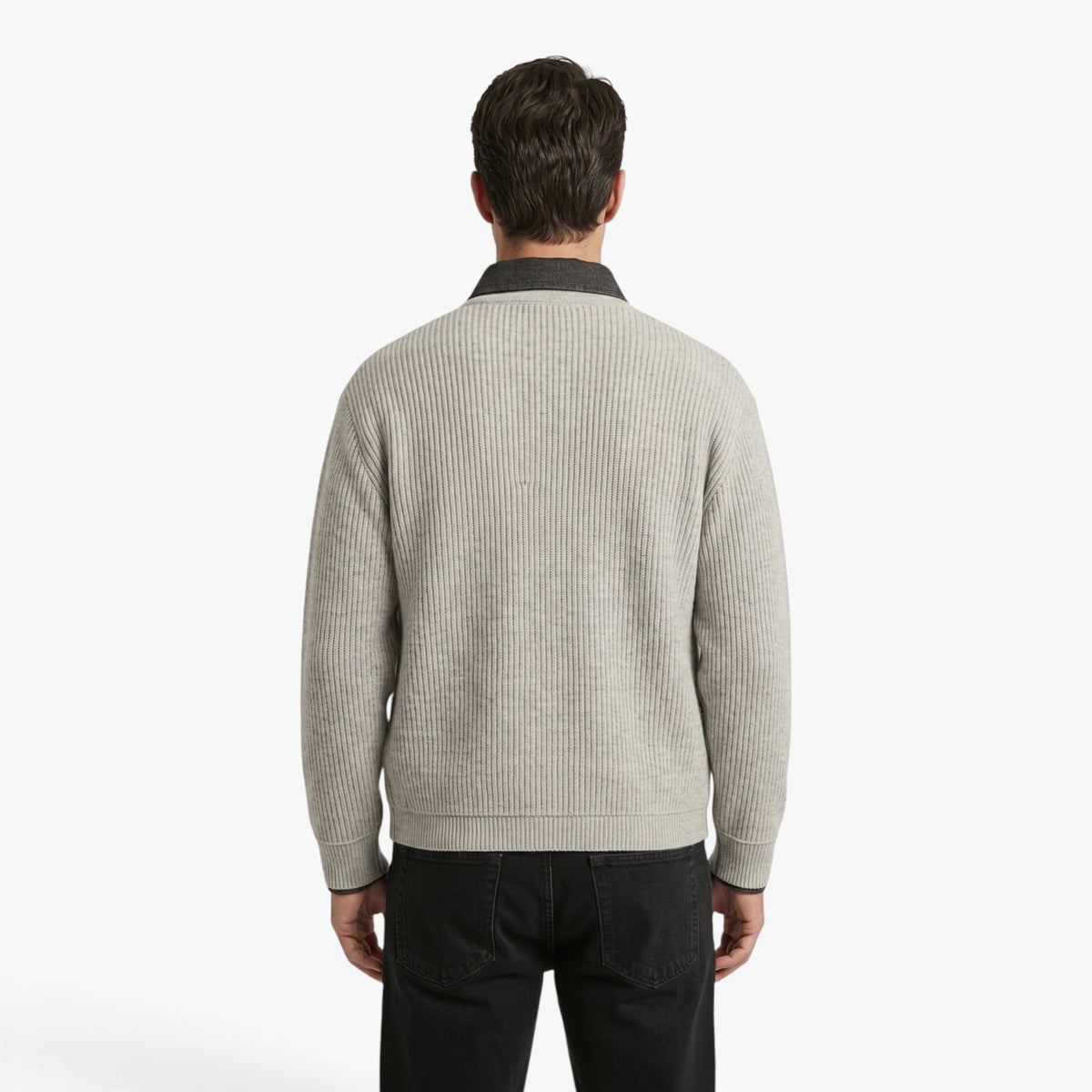 Old Fortune | Herren-Strickjacke mit Kragen