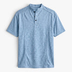 Old Fortune | Heren T-shirt met Korte Mouwen en Opstaande Kraag