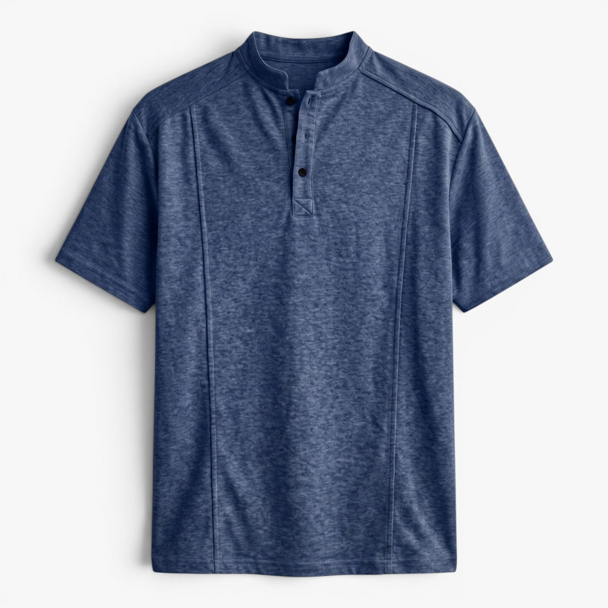 Old Fortune | Heren T-shirt met Korte Mouwen en Opstaande Kraag