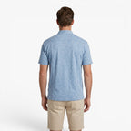 Old Fortune | Heren T-shirt met Korte Mouwen en Opstaande Kraag