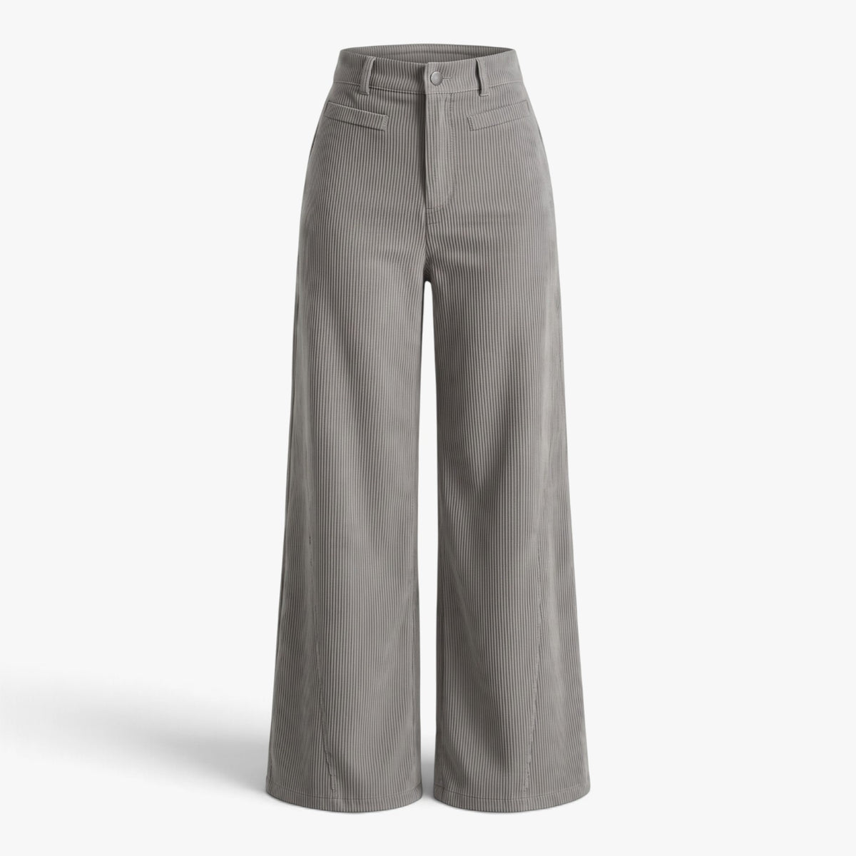 Old Fortune | Damenhose mit weitem Bein und gerippter Struktur