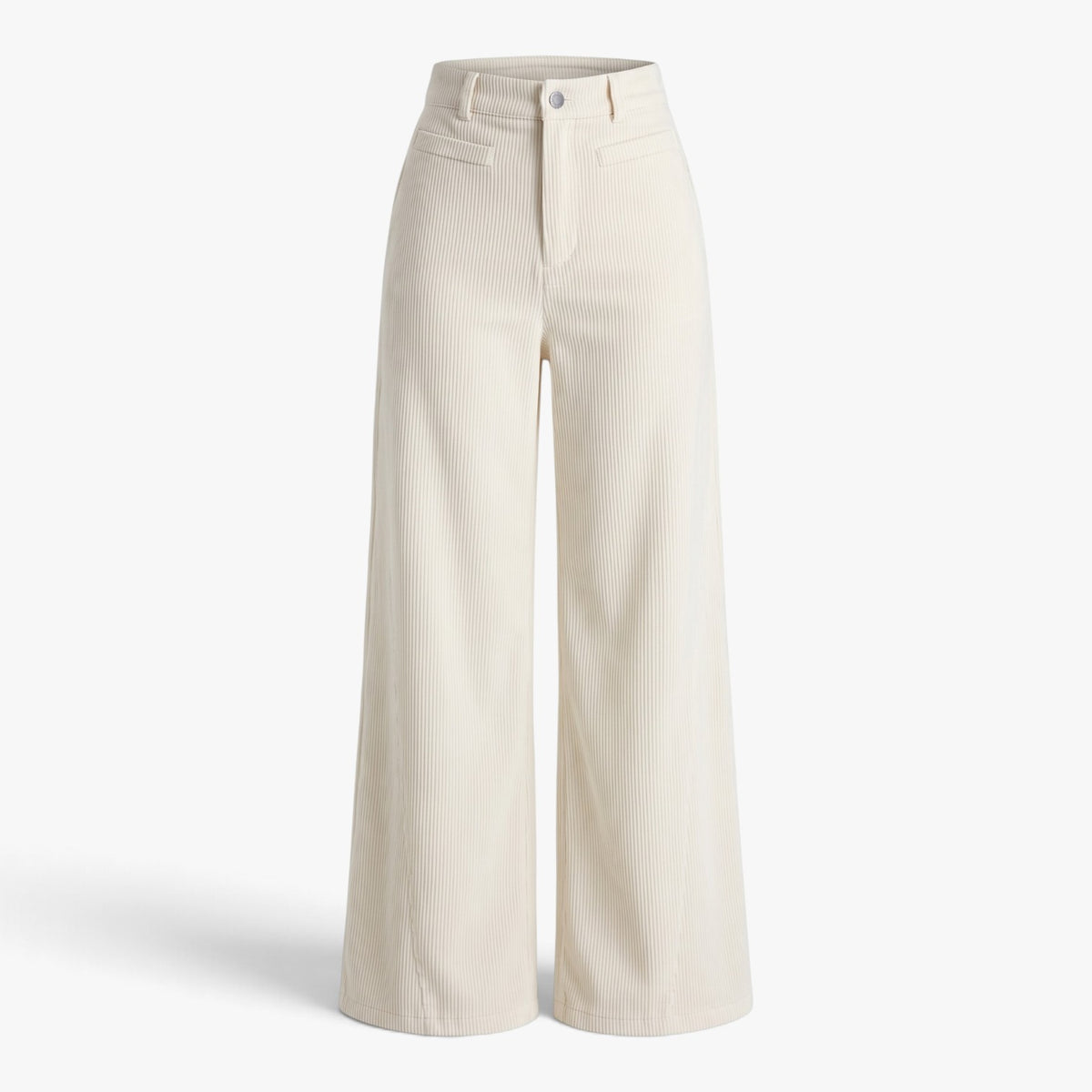 Old Fortune | Damenhose mit weitem Bein und gerippter Struktur