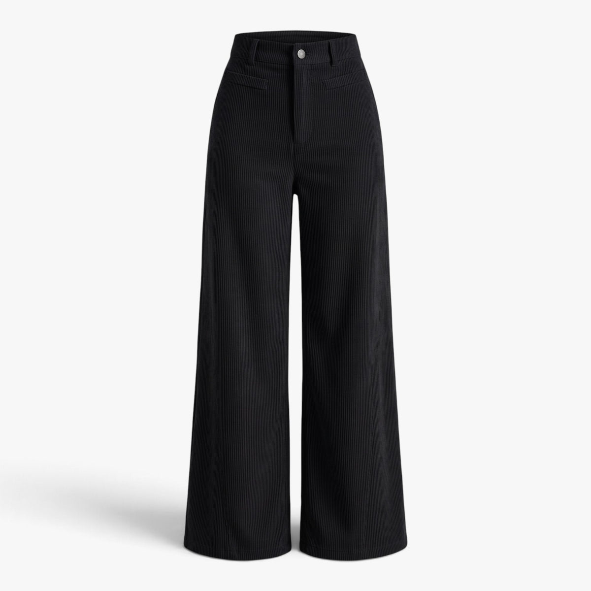 Old Fortune | Damenhose mit weitem Bein und gerippter Struktur