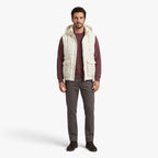 Old Fortune | Gewatteerd vest met capuchon en zakken