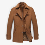 Old Fortune | Men's wool-blend coat with a high collar