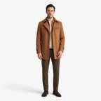 Old Fortune | Men's wool-blend coat with a high collar