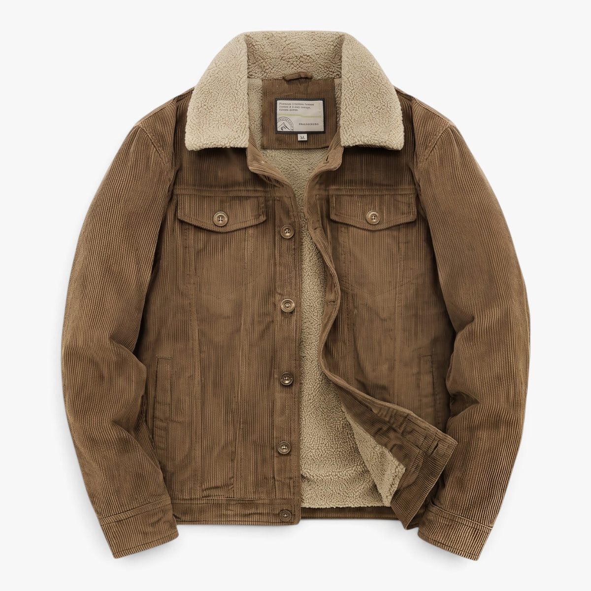 Old Fortune | Herren-Cordjacke mit Kragen