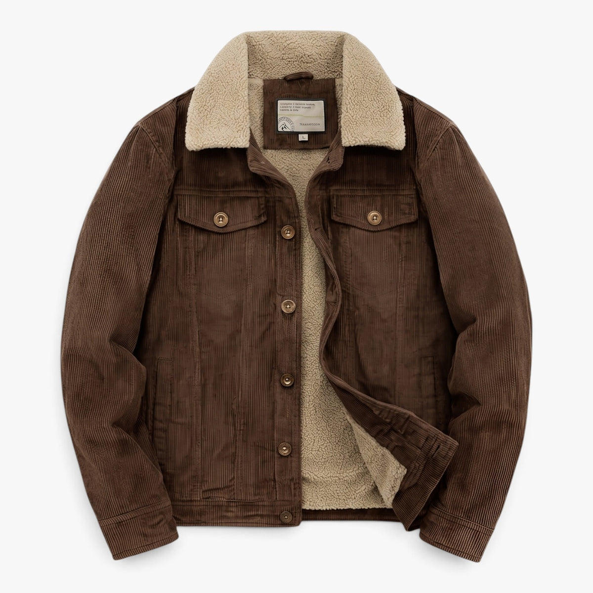 Old Fortune | Herren-Cordjacke mit Kragen