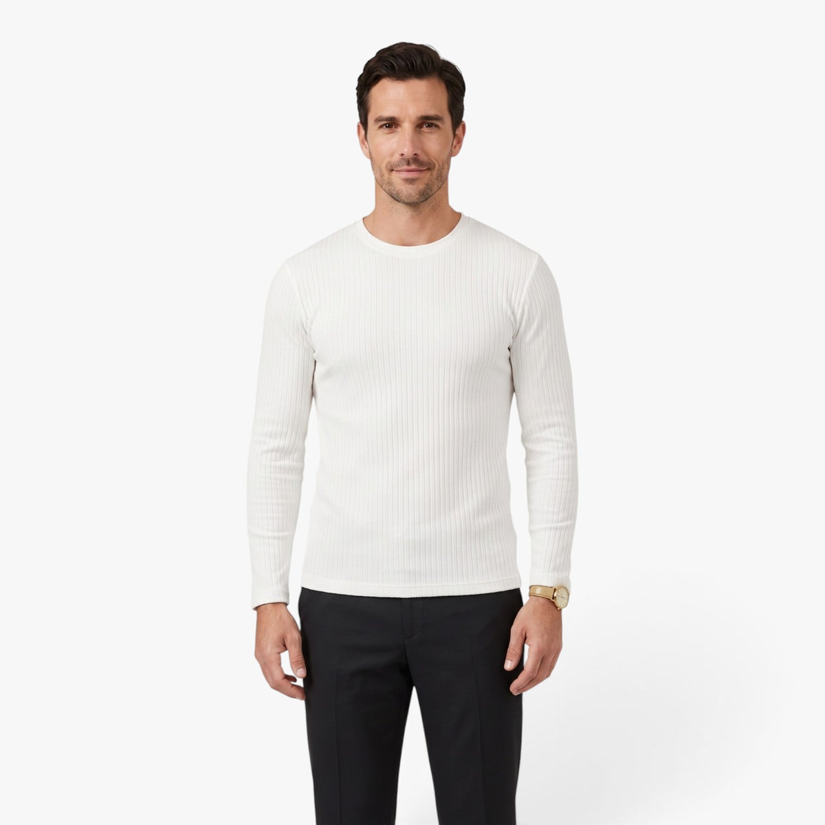 Old Fortune | Men’s Ribbed Long-Sleeve Shirt