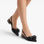 Old Fortune | Dames Slingback Pumps met Strik en Puntige Neus