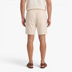 Old Fortune | Heren Linnen Shorts Amalfi met Decoratieve Stiksels