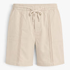 Old Fortune | Heren Linnen Shorts Amalfi met Decoratieve Stiksels