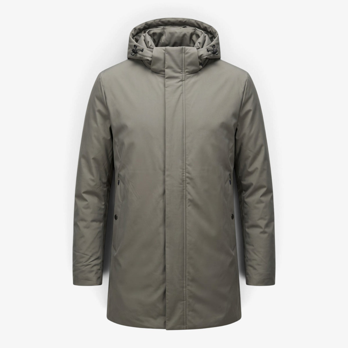 Old Fortune | Herren-Übergangsjacke mit Kapuze und verlängertem Schnitt