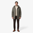 Old Fortune | Herren-Übergangsjacke mit Kapuze und verlängertem Schnitt