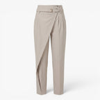 Old Fortune | Damen Elegante Hose mit asymmetrischem Bund und Gürtel
