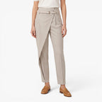 Old Fortune | Damen Elegante Hose mit asymmetrischem Bund und Gürtel