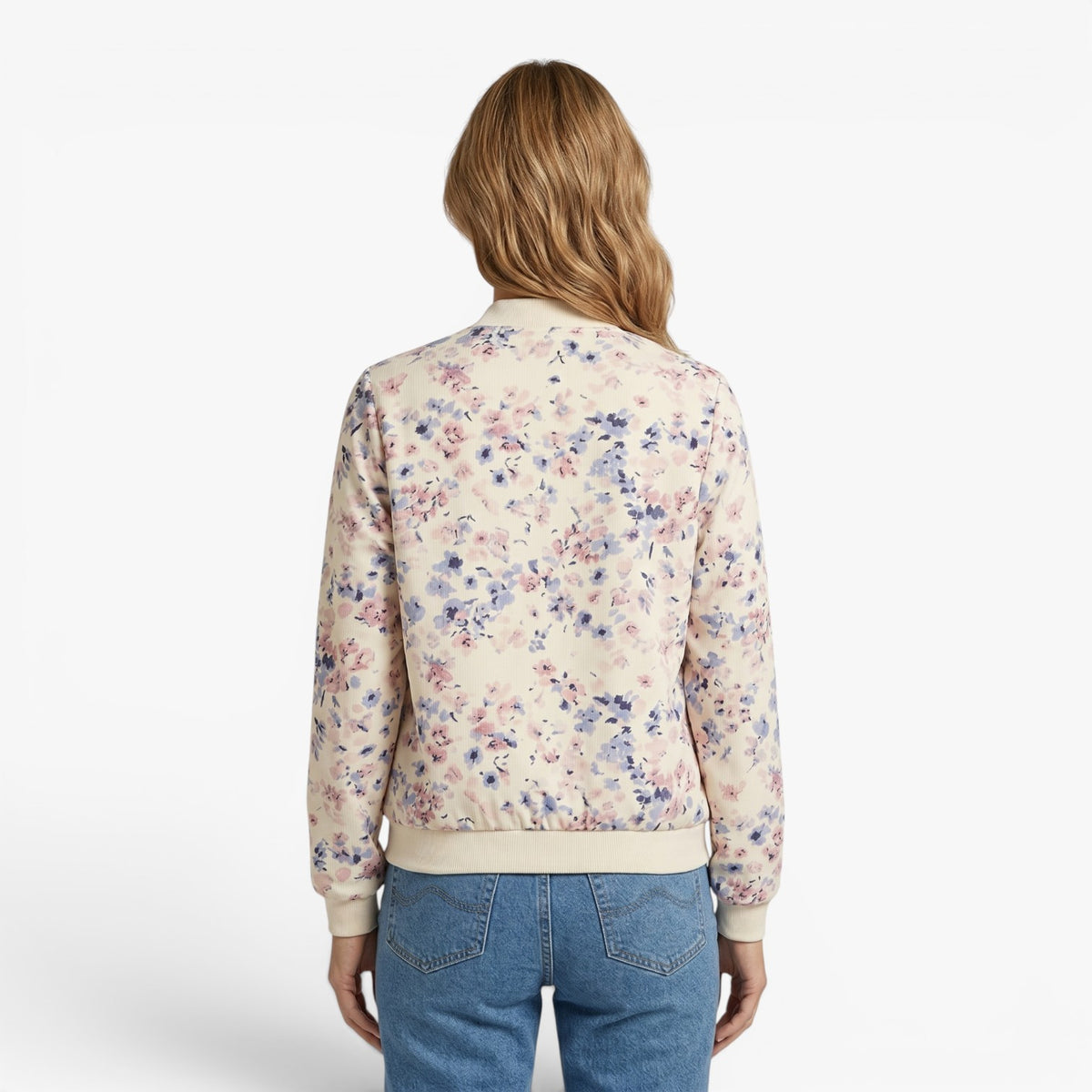 Old Fortune | Damska Kurtka Bomber w Kwiatowy Wzór
