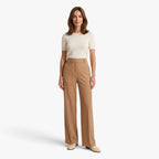 Old Fortune | Damesbroek met hoge taille en wijde pijpen