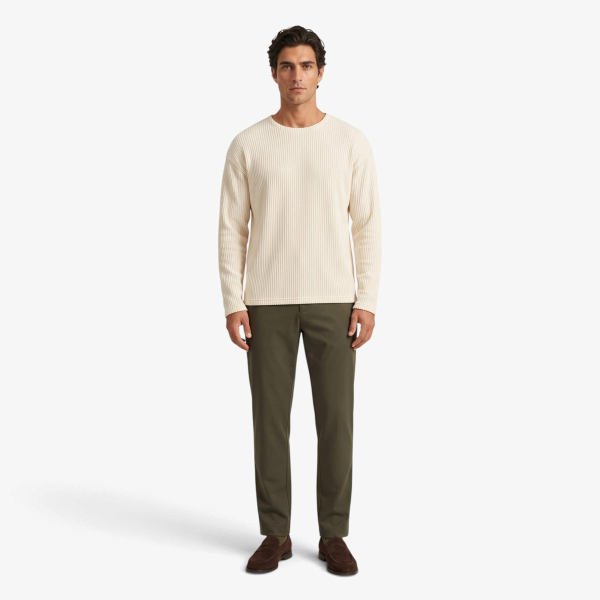 Old Fortune | Herrenpullover mit gerippter Struktur