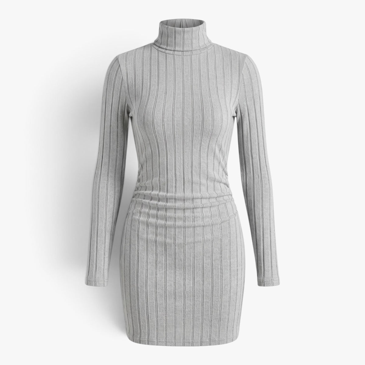 Old Fortune | Figurbetontes Damenkleid mit Rollkragen