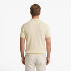 Old Fortune | Heren polyester poloshirt met gestructureerde afwerking