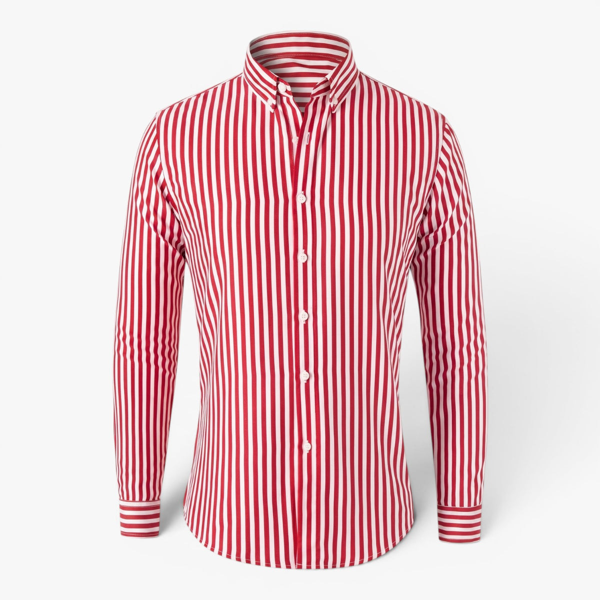 Old Fortune | Herenoverhemd met verticale strepen en een elegante pasvorm
