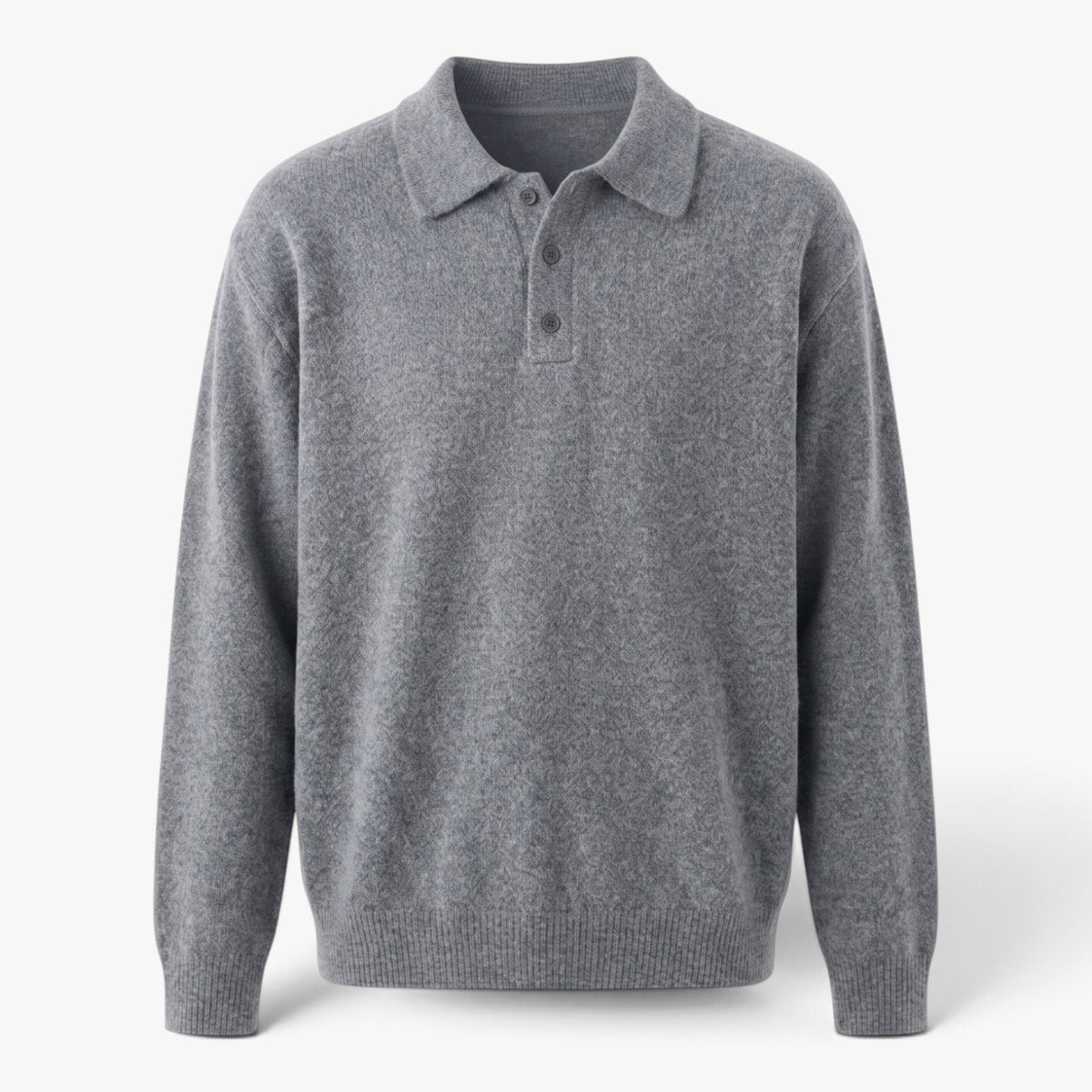Old Fortune | Herren-Polo-Pullover mit langen Ärmeln