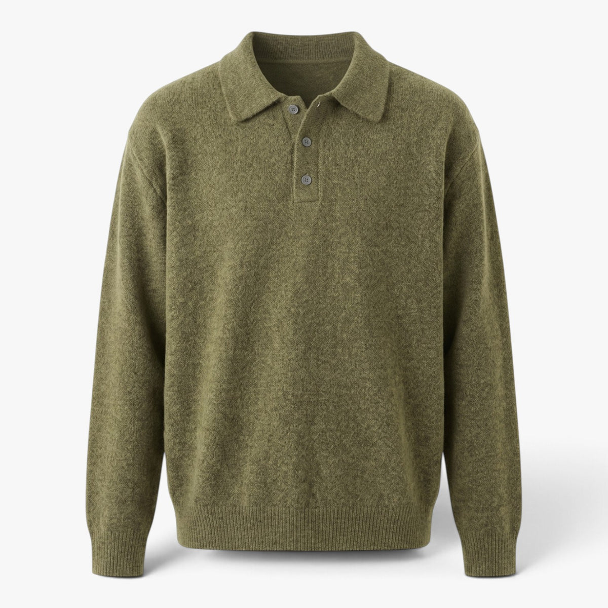 Old Fortune | Herren-Polo-Pullover mit langen Ärmeln