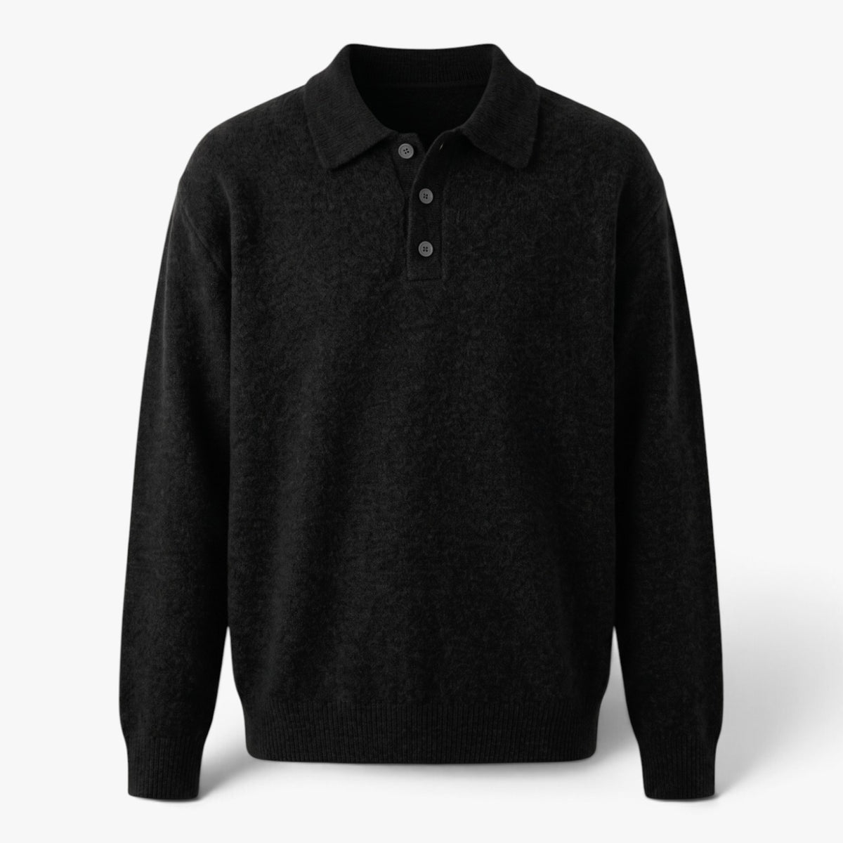 Old Fortune | Herren-Polo-Pullover mit langen Ärmeln